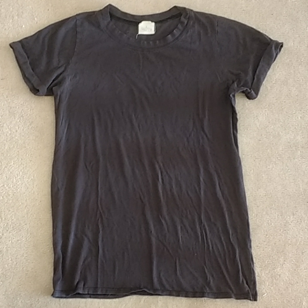 Audrey 3+1 Oversized Washed Black Tee S/M